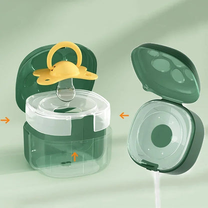 Estuche portátil para chupetes: limpio, seguro y divertido para bebés