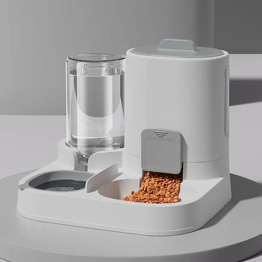 Automatic Gravity Cat Feeder & Water Dispenser