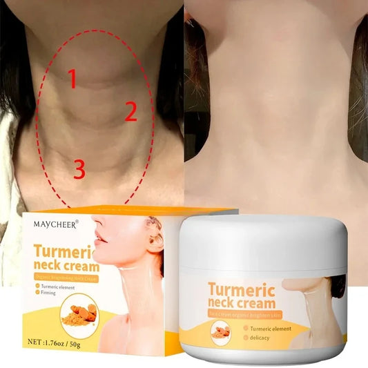 Turmeric Neck Care Cream – Anti-Wrinkle, Hydrating & Firming Beauty Treatment