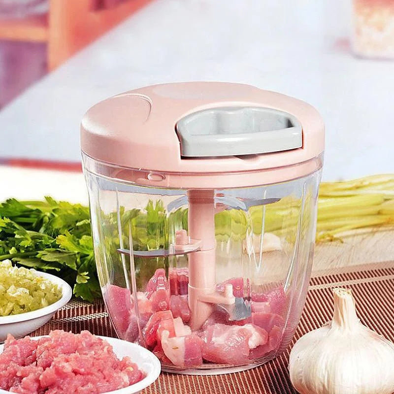Manual Food Chopper 900ml | Garlic & Vegetable Cutter