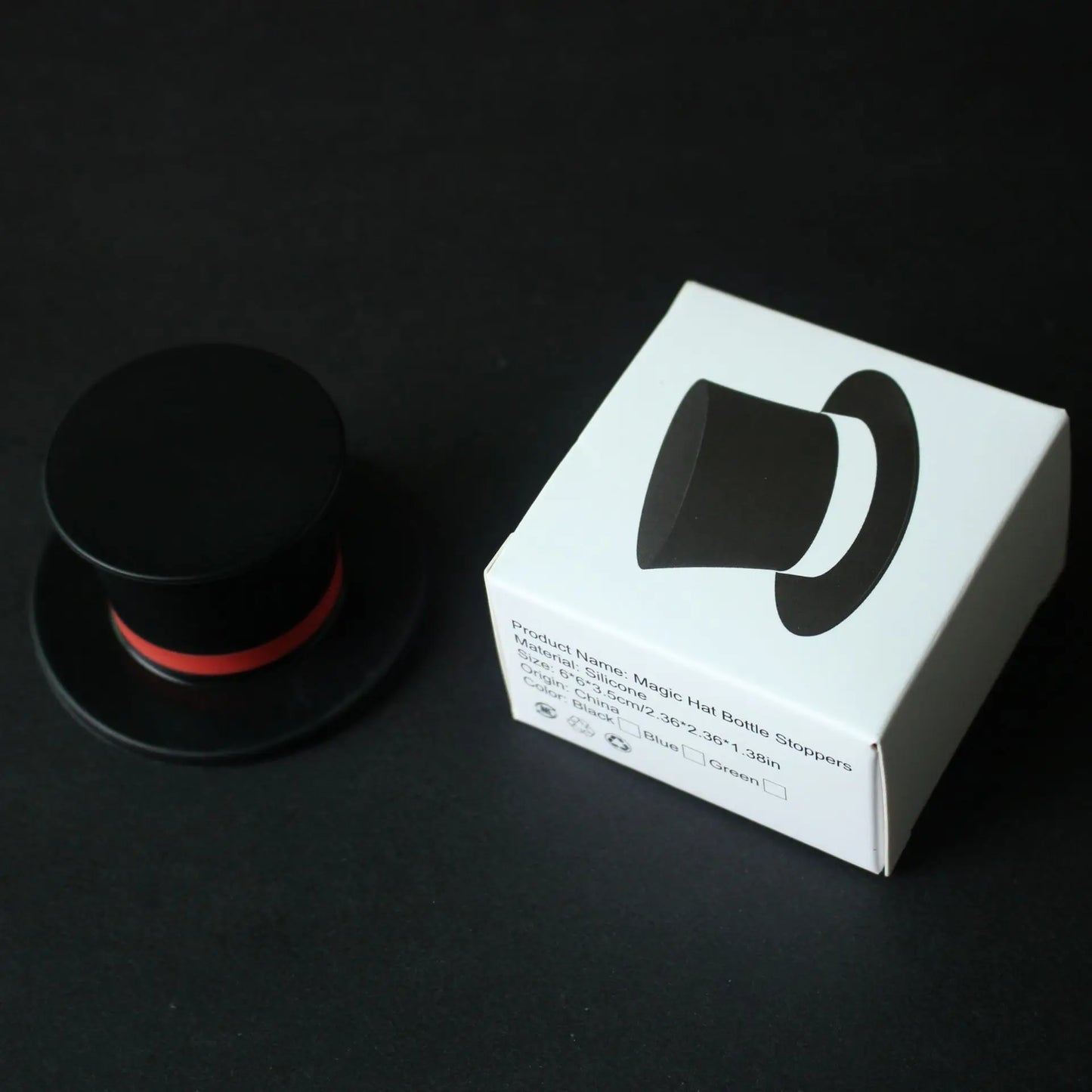 Fun Magic Hat Wine Stopper – Leak-Proof Silicone Bottle Cork