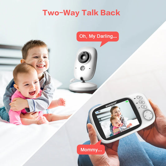 👶 BabyWatch™ VB603 – 3.2” Wireless Baby Monitor with Night Vision & Two-Way Audio