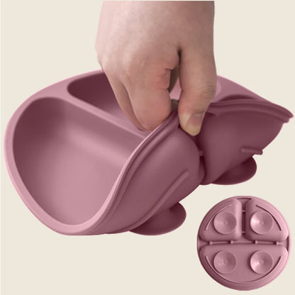 🍽️ TinyBite™ – BPA-Free Silicone Suction Plate for Toddlers