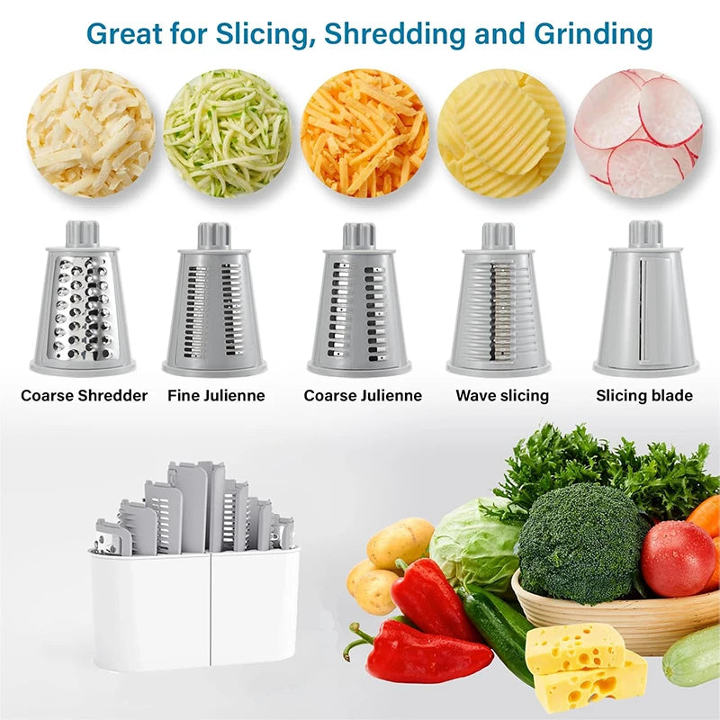 Rotary Vegetable Slicer™ 🥕 | Multi-Function Kitchen Cutter