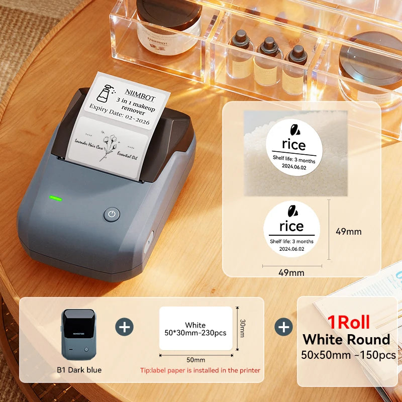 NIIMBOT B1 Portable Bluetooth Label Printer