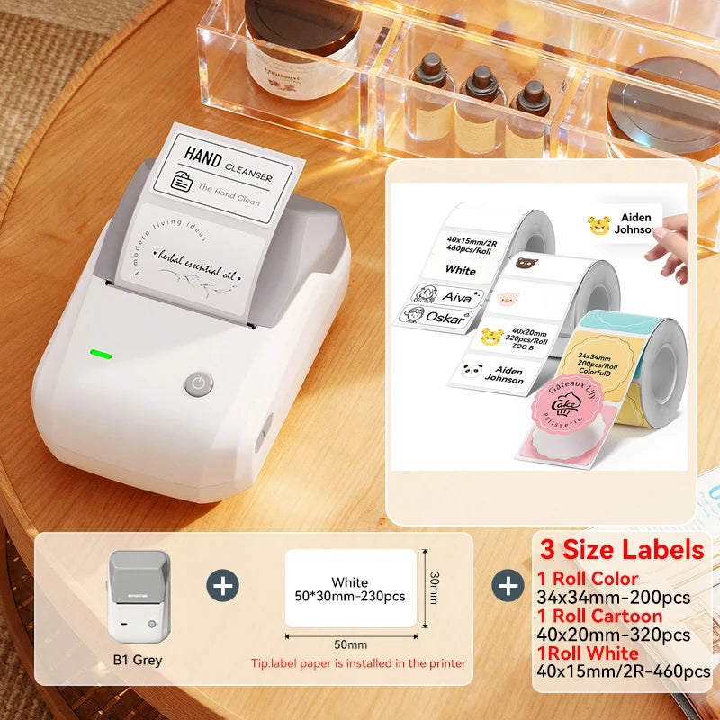 NIIMBOT B1 Portable Bluetooth Label Printer