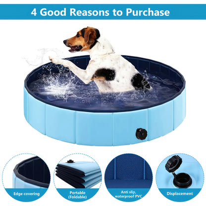 Portable Dog Pool™ 🐶 | Foldable Pet Bath Tub