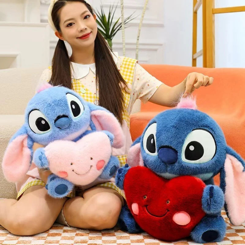 Disney Stitch Heart Plush Toy | Cute Valentine’s Gift Nano Doll