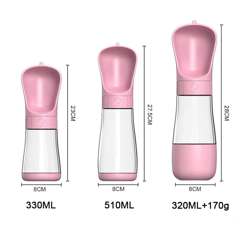 2-in-1 Dog Water Bottle™ 🐶 | Portable Travel Feeder