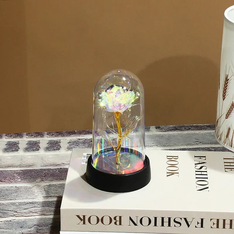 LED Simulation Rose Flower Light – Realistic Night Lamp for Valentine's Day