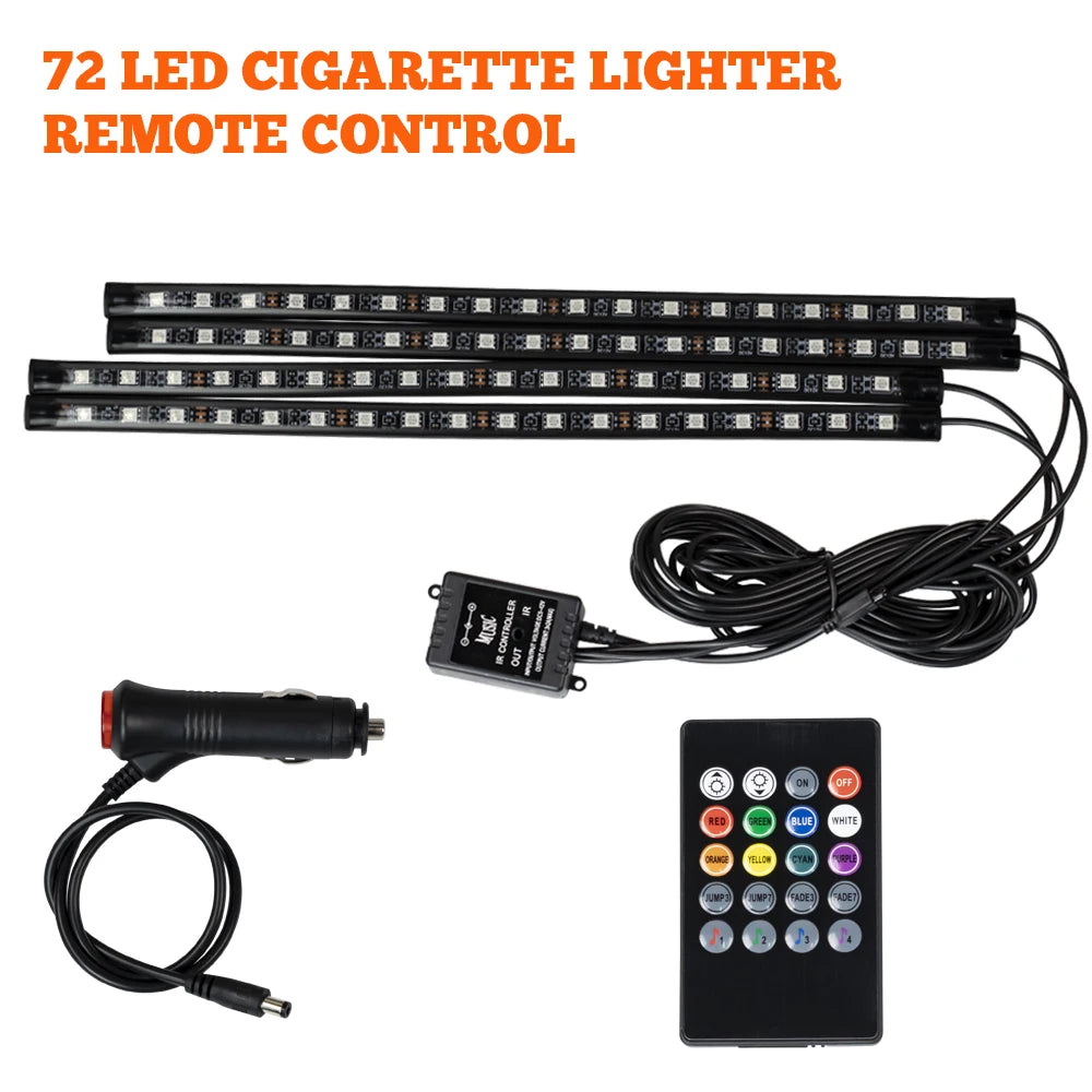 Auto LED Ambient Lighting – Music & App Control