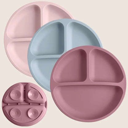 🍽️ TinyBite™ – BPA-Free Silicone Suction Plate for Toddlers