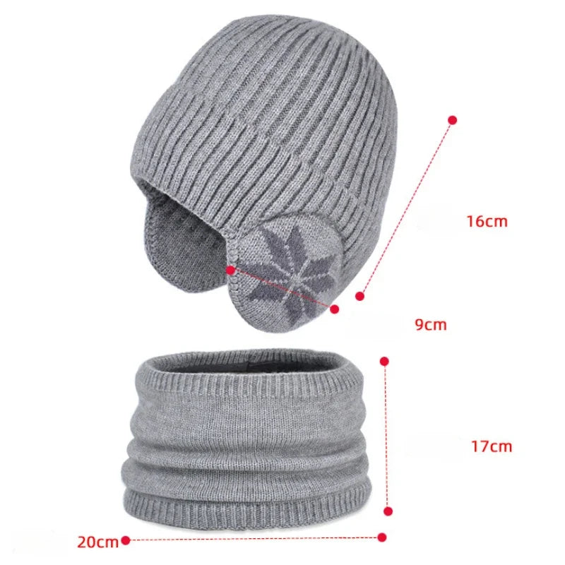 ❄️ WarmSnug™ – Kids’ Winter Hat & Scarf Set