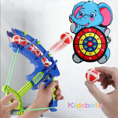 🦖 Dinosaur Sticky Ball Bow Target Dartboard – Educational Toy for Kids