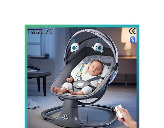 Electric Baby Cradle with Bluetooth & Remote Control