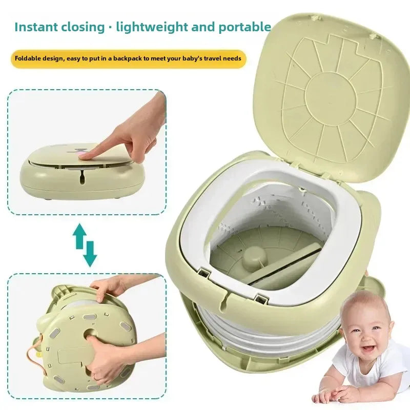 Foldable Children's Travel Potty | Portable Toilet Training Seat with Odour Seal
