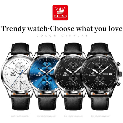 OLEVS P2880 Elegant Men’s Quartz Watch – Luxury Casual & Business