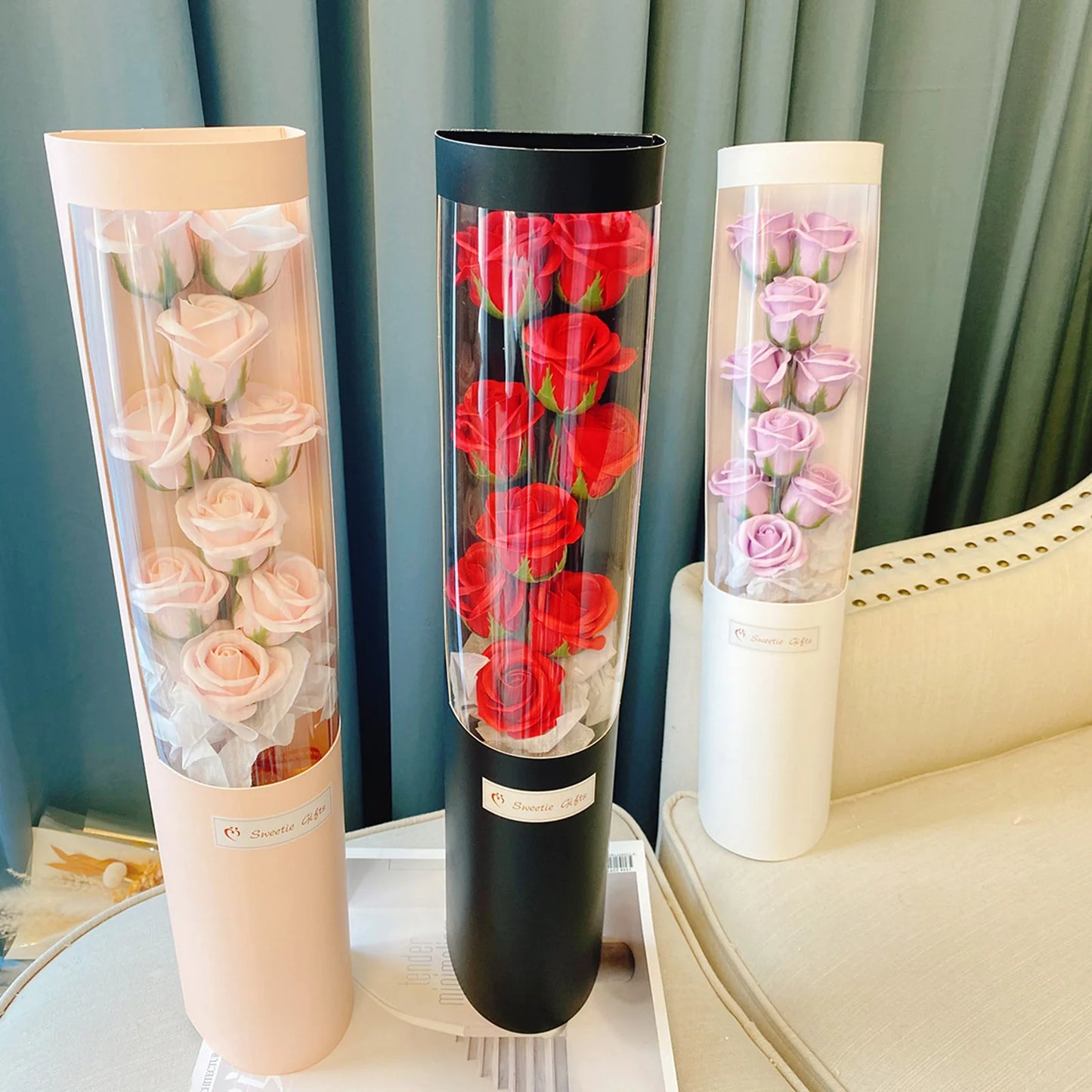 Soap Rose Bouquet with Gift Box