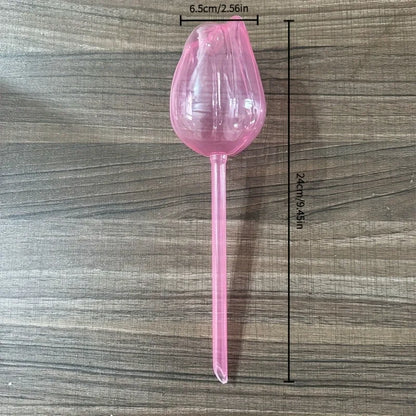 Pink Tulip Watering Balls – Elegant Automatic Irrigation