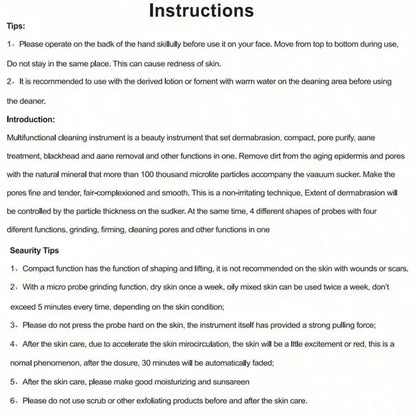 Blackhead Remover Vacuum – Deep Pore Facial Cleanser