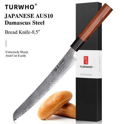 Hand-Forged Damascus Steel Chef Knife – Professional Japanese Kitchen Blade