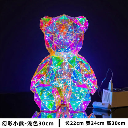 LED Teddy Bear Gift Lamp with Gift Box – Romantic Novelty Light for Valentine’s Day & Holidays