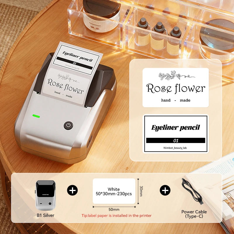 NIIMBOT B1 Portable Bluetooth Label Printer