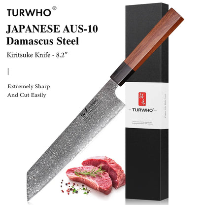 Hand-Forged Damascus Steel Chef Knife – Professional Japanese Kitchen Blade