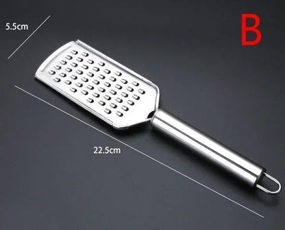 Stainless Steel Handheld Grater – Multi-Purpose Kitchen Tool for Vegetables, Cheese, Garlic & Herbs