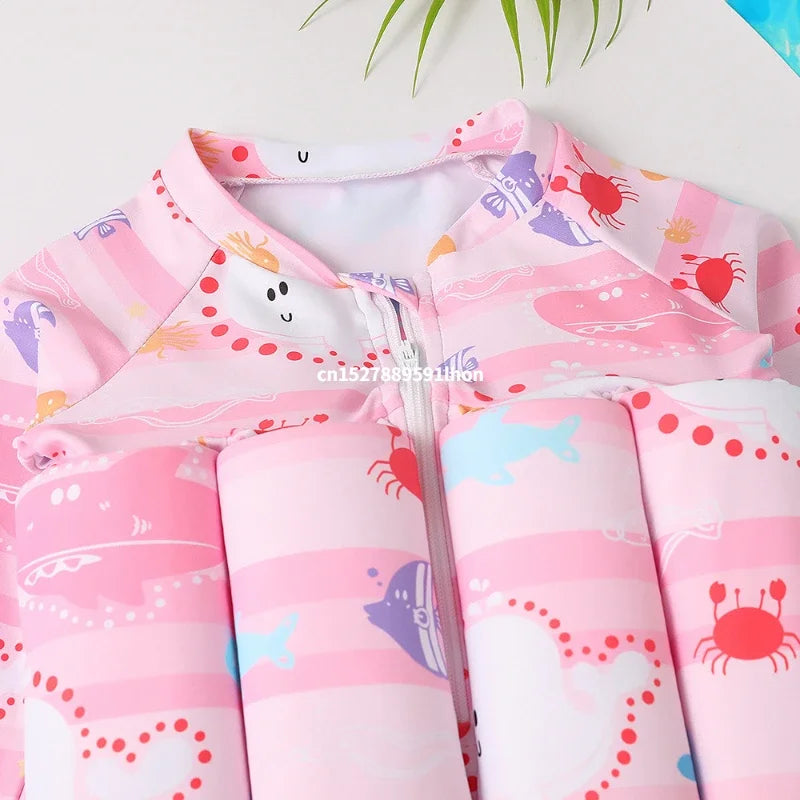 Kids Buoyancy Swimsuit – Cartoon Float Swimwear for Boys & Girls