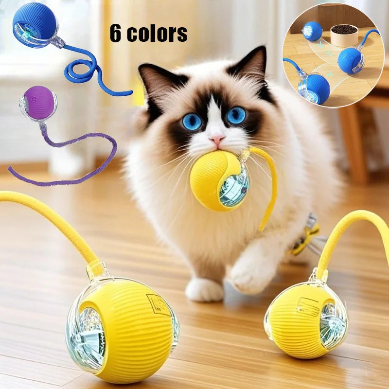 Interactive Electric Cat Toy Ball – Smart Rolling Ball for Kittens & Cats