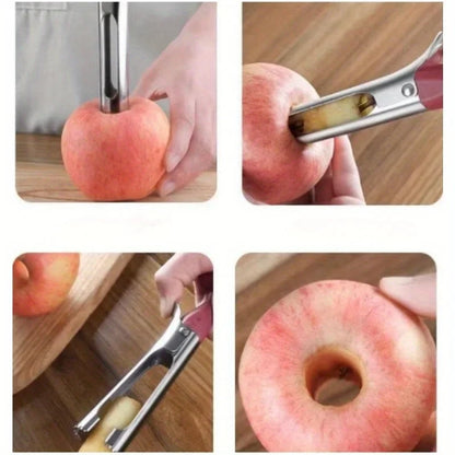 Stainless Steel Apple Corer – Easy Fruit & Vegetable Tool