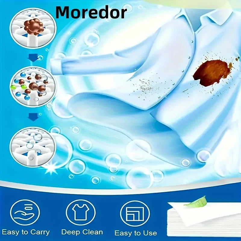 Laundry Detergent Sheets (50pcs) – Zero Plastic, Hypoallergenic, Perfect for Home & Travel