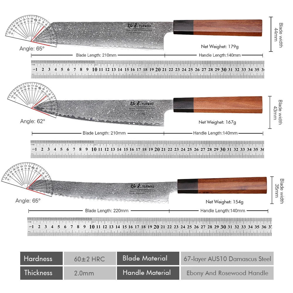 Hand-Forged Damascus Steel Chef Knife – Professional Japanese Kitchen Blade