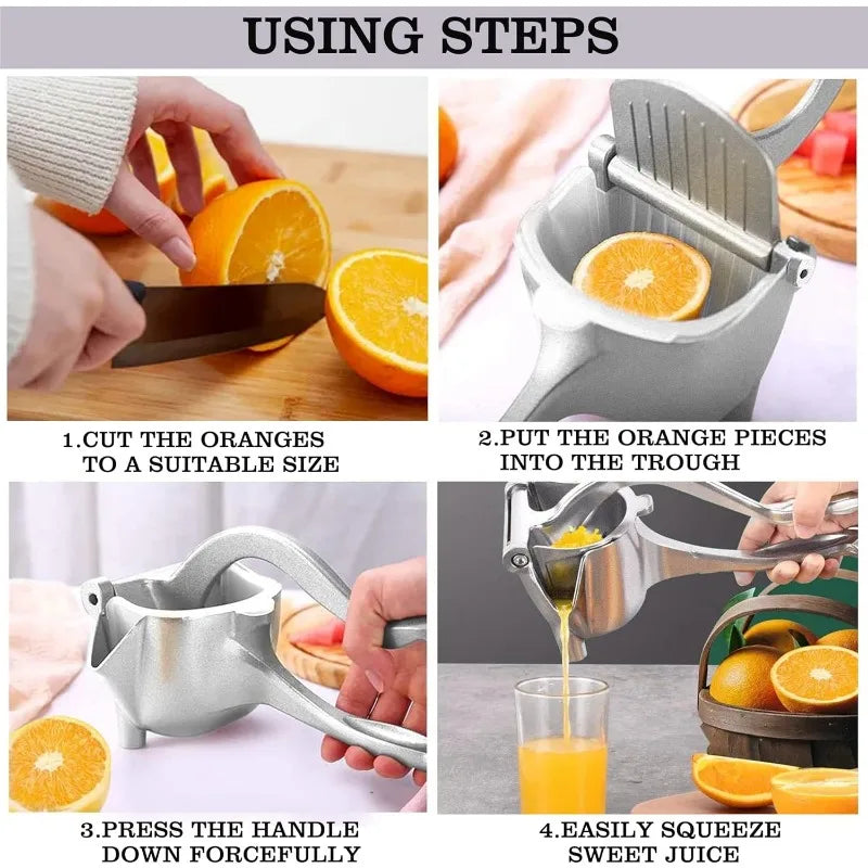 Manual Citrus Juicer – Heavy Duty Fruit Juice Squeezer, Detachable & Easy to Clean