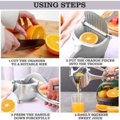 Manual Citrus Juicer – Heavy Duty Fruit Juice Squeezer, Detachable & Easy to Clean
