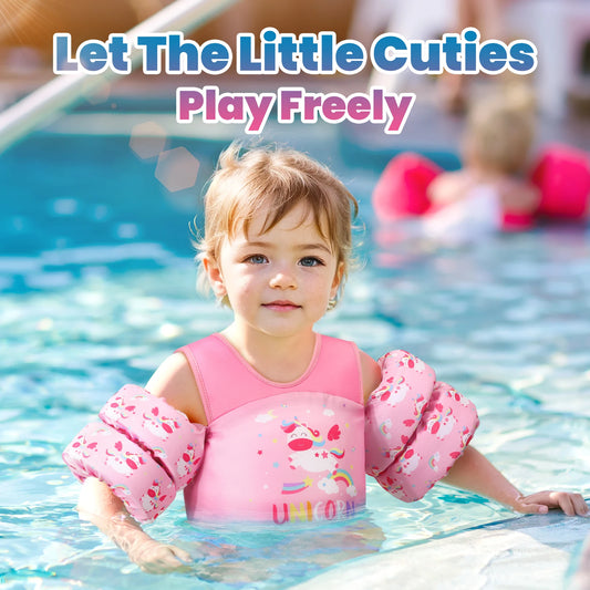 Children’s Swim Vest with Arm Floats for Pool & Beach