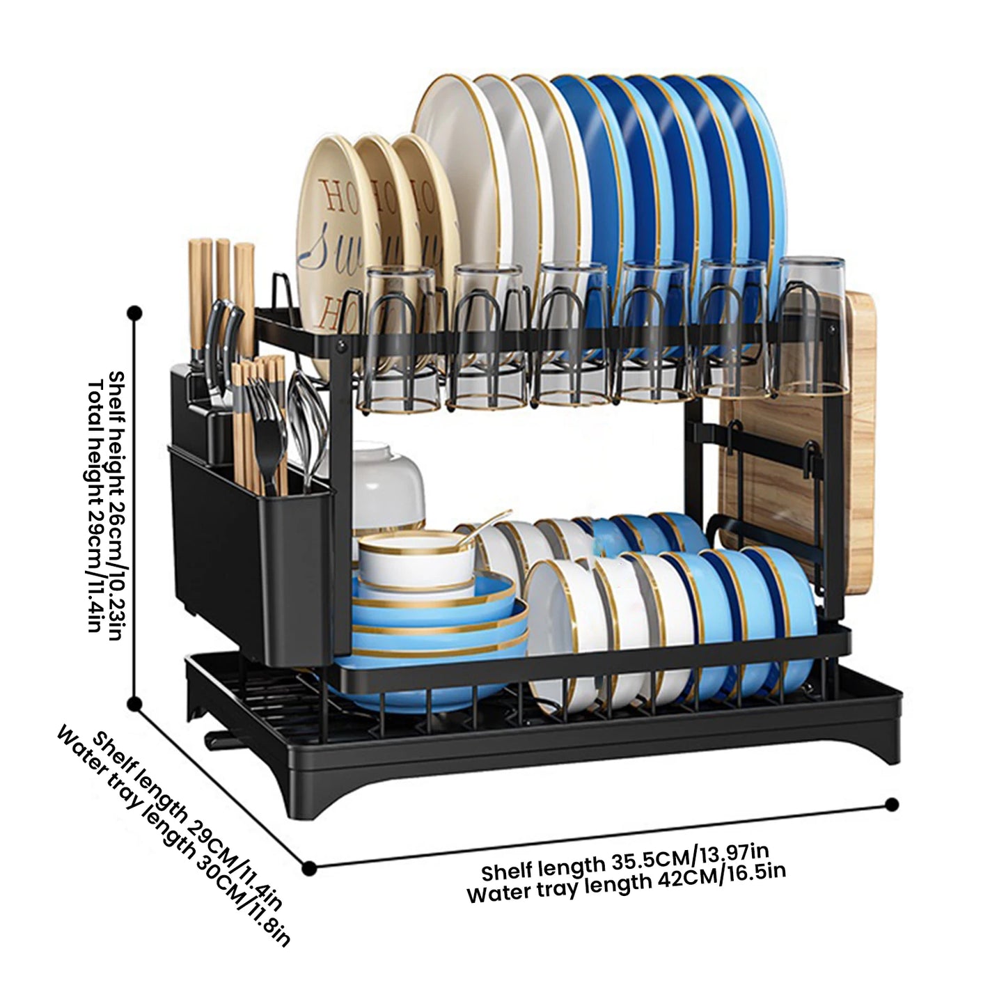 Adjustable Pull-Out Kitchen Organiser | Space-Saving Cabinet Shelf