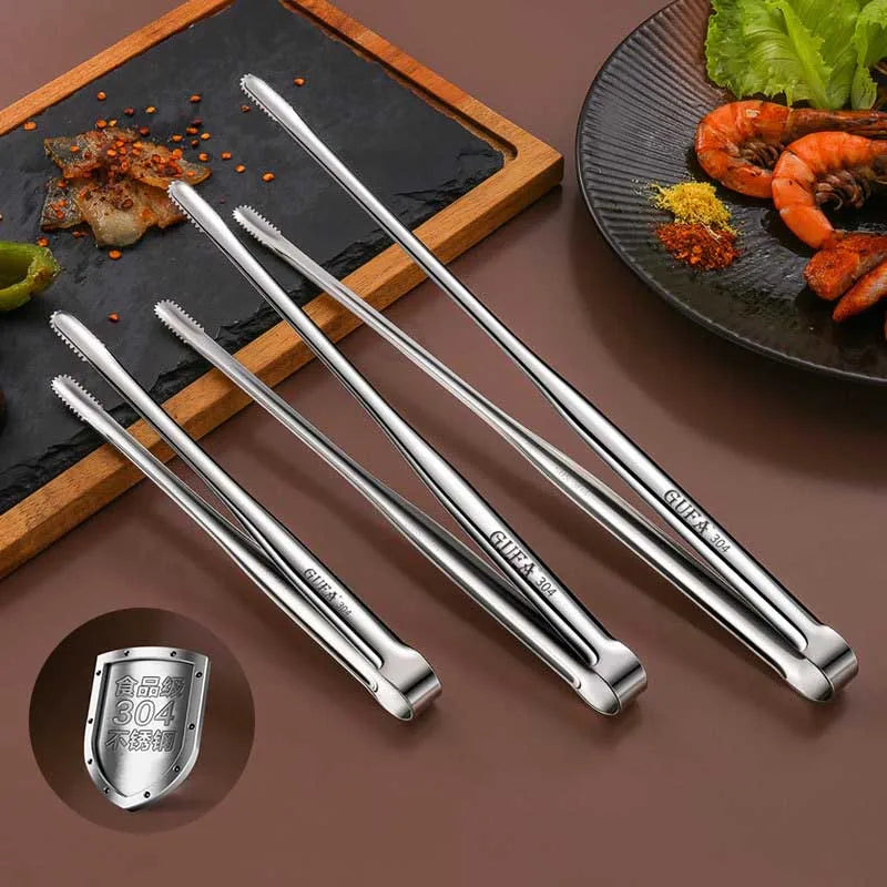 SteelGrip™ Stainless Steel BBQ Grill Tongs