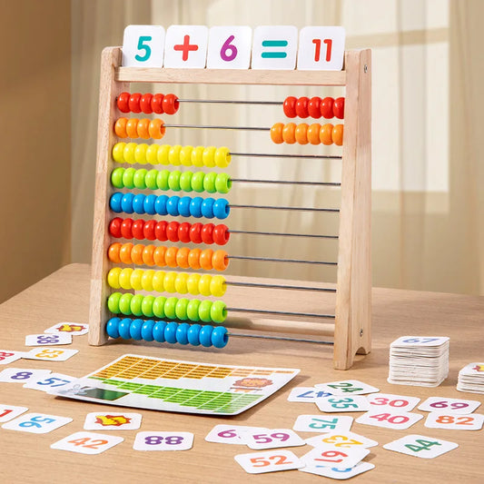 Montessori Number & Arithmetic Toy – Preschool Wooden Abacu