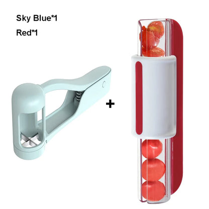 Cortador de ensalada fácil para tomates y uvas