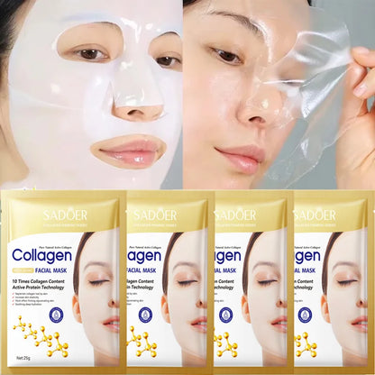Collagen Anti-Aging Face Masks 10PCS – Smooth Fine Lines, Moisturize & Revitalize Skin