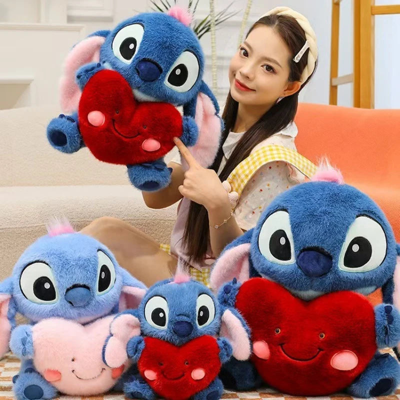Disney Stitch Heart Plush Toy | Cute Valentine’s Gift Nano Doll