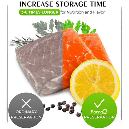 SaengQ Vacuum Sealer Bags Rolls – Food Storage & Sous Vide Vacuum Packaging