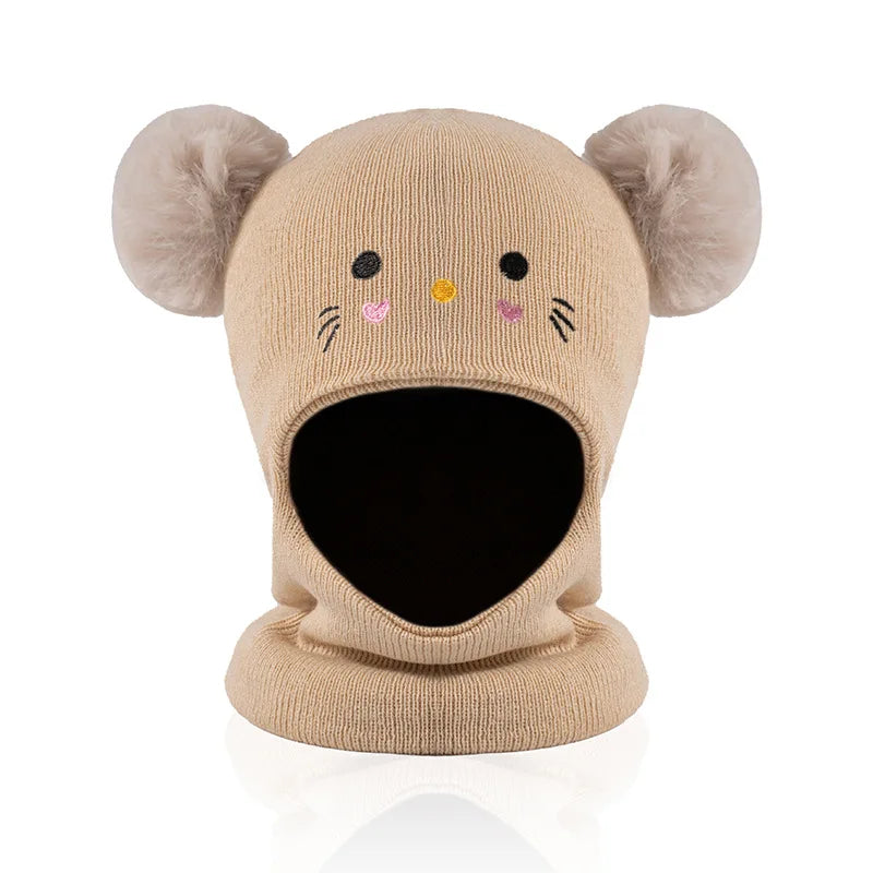 ❄️ CozyPaws™ – Kids’ Knitted Winter Hat with Ear Protection
