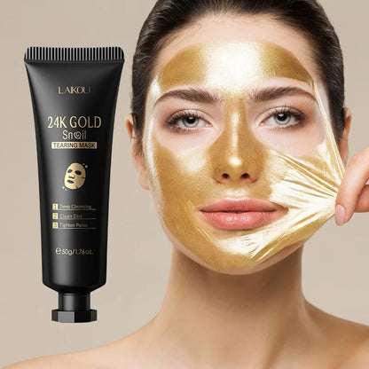 24K Gold Peel-Off Face Mask – Anti-Age & Blackhead Removal