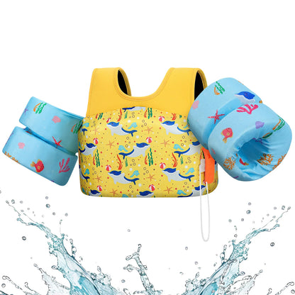 Children’s Swim Vest with Arm Floats for Pool & Beach