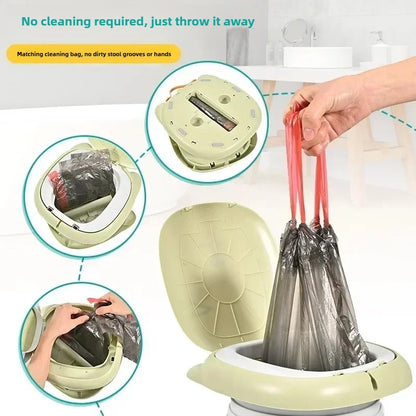 Foldable Children's Travel Potty | Portable Toilet Training Seat with Odour Seal