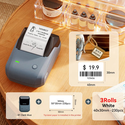 NIIMBOT B1 Portable Bluetooth Label Printer