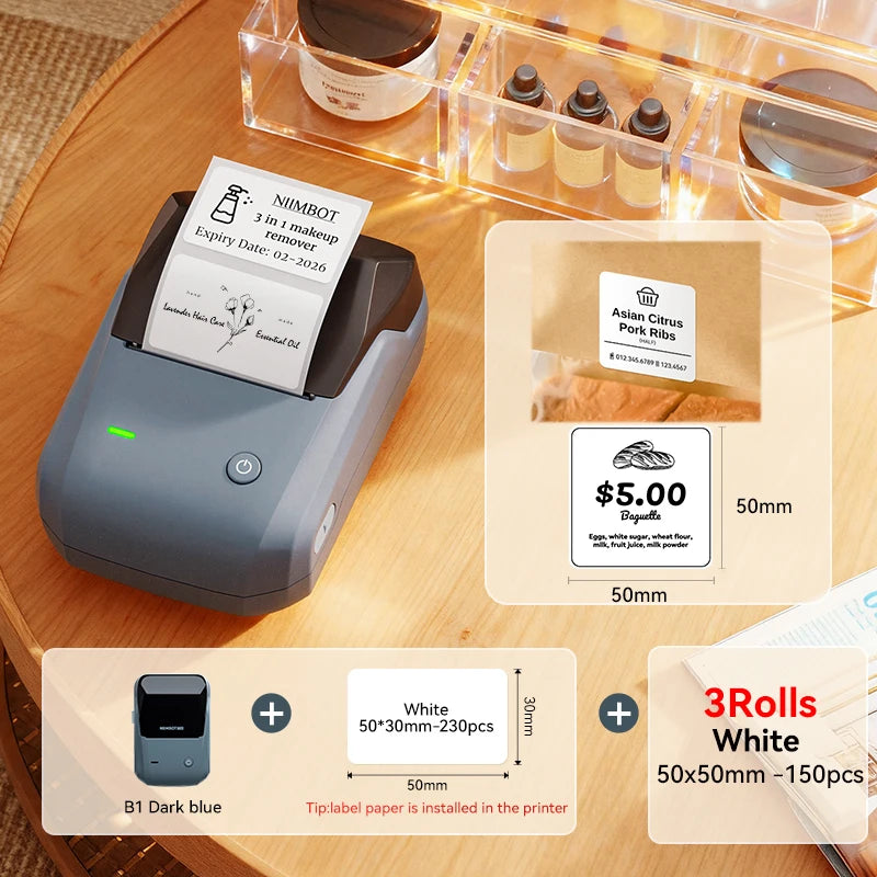 NIIMBOT B1 Portable Bluetooth Label Printer